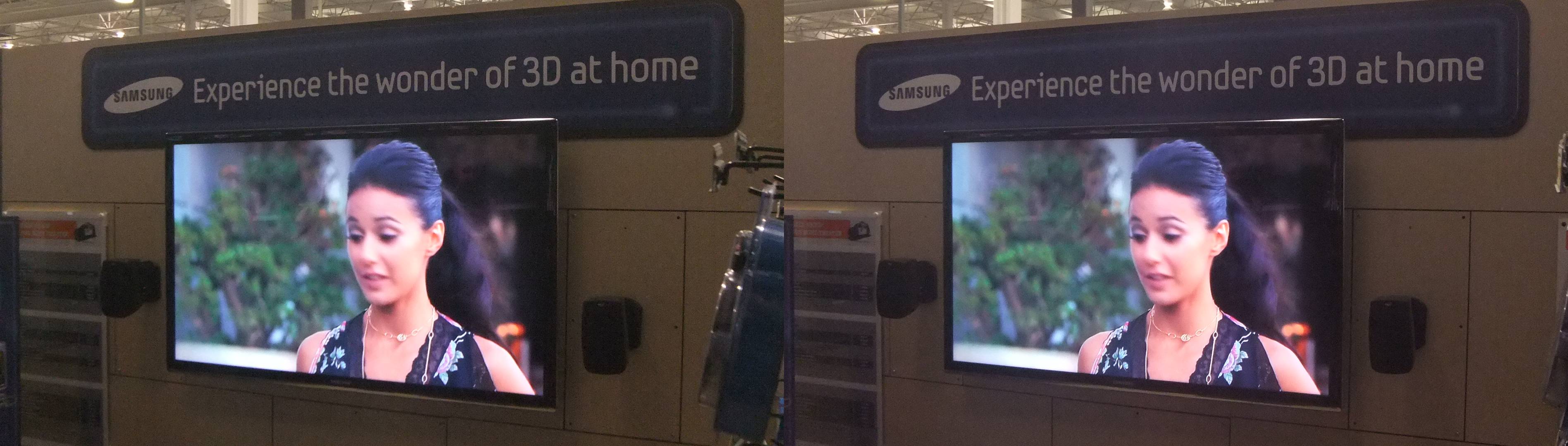Samsung 3D HDTV at Best Buy (not with reversed content)