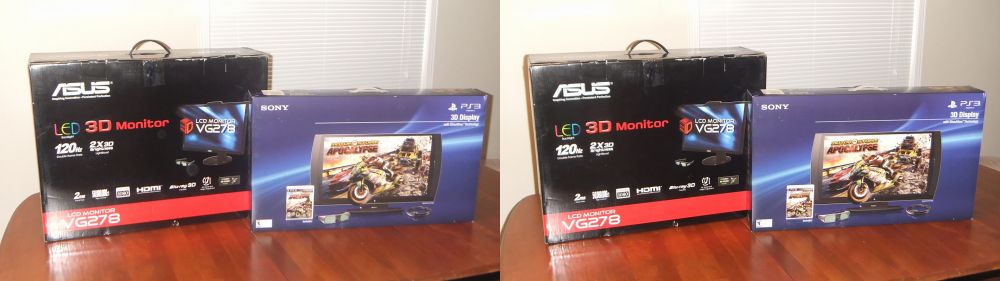 ASUS VG278 and Sony 3D Display (w/Simulview)